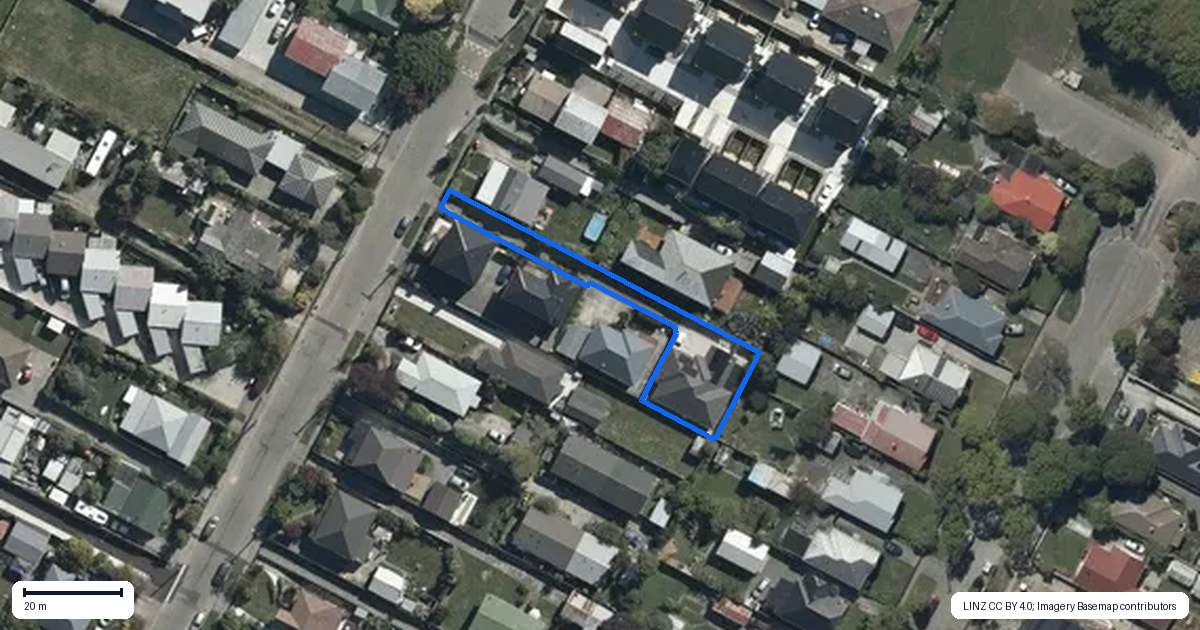 Property context map for 70A Bordesley Street, Phillipstown, Christchurch