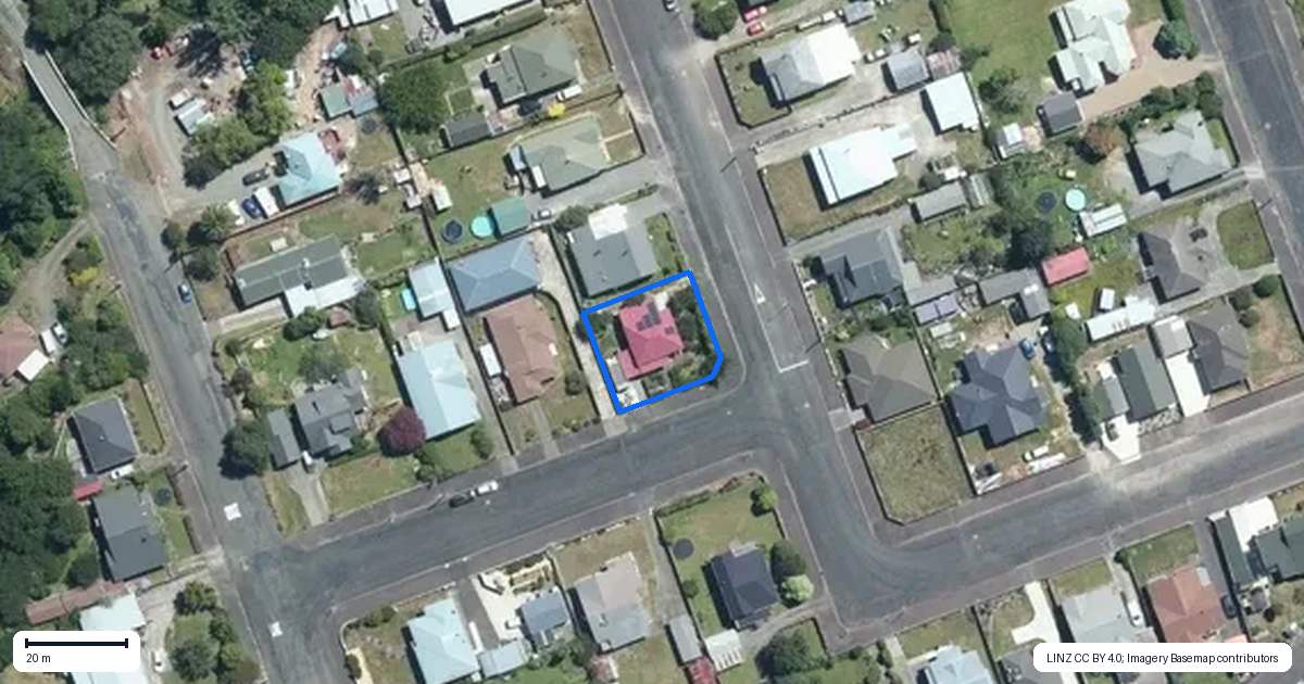 Property context map for 7 Gladstone Street, Dannevirke