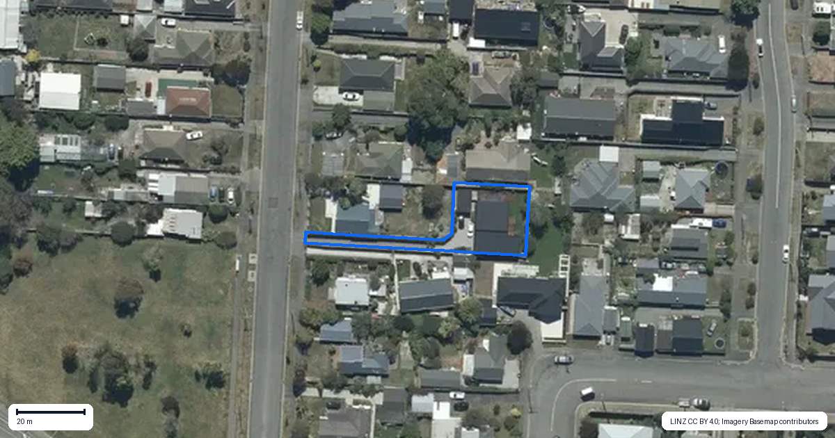 Property context map for 165A Baker Street, New Brighton, Christchurch