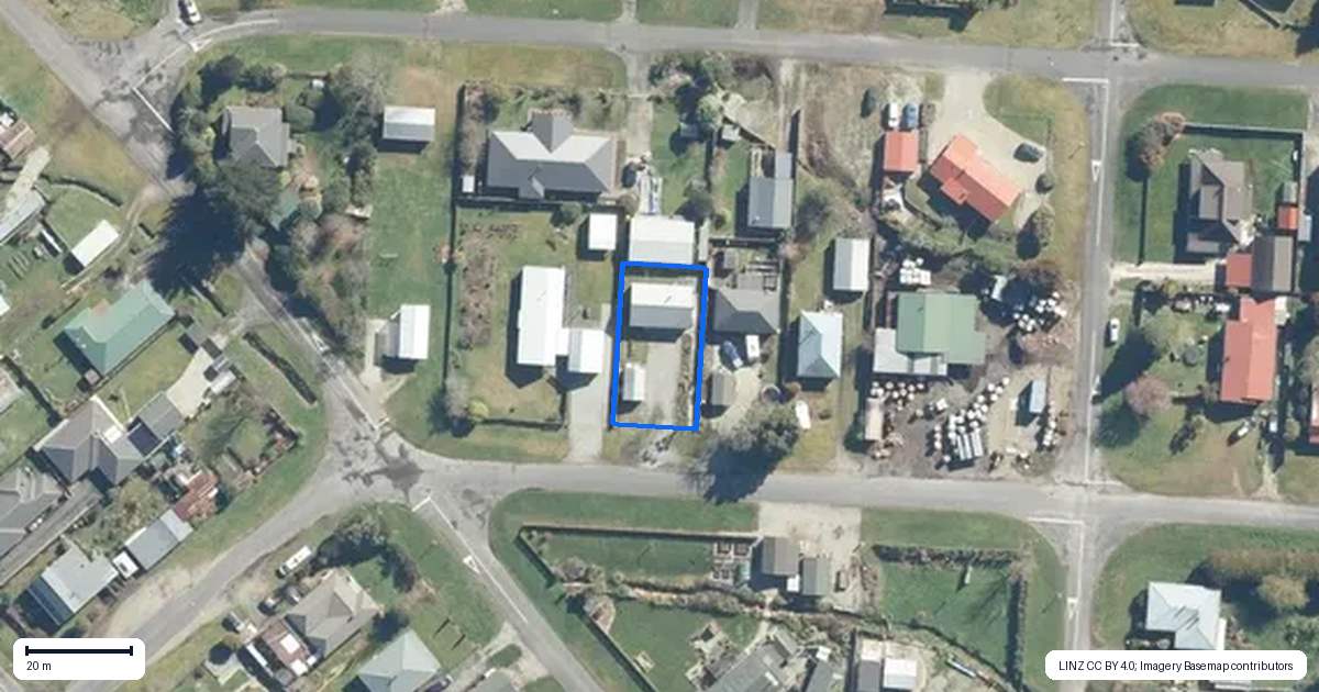 Property context map for 40 Munson Street, Reefton