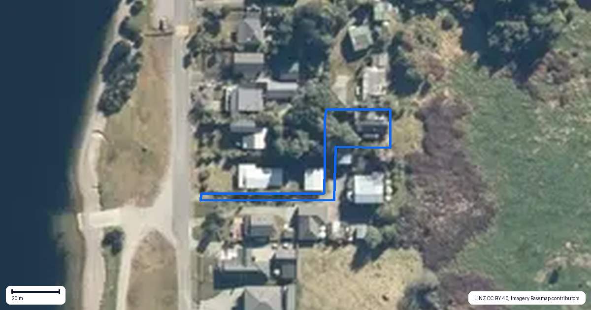 Property context map for 211C Hans Bay Road, Lake Kaniere, Hokitika