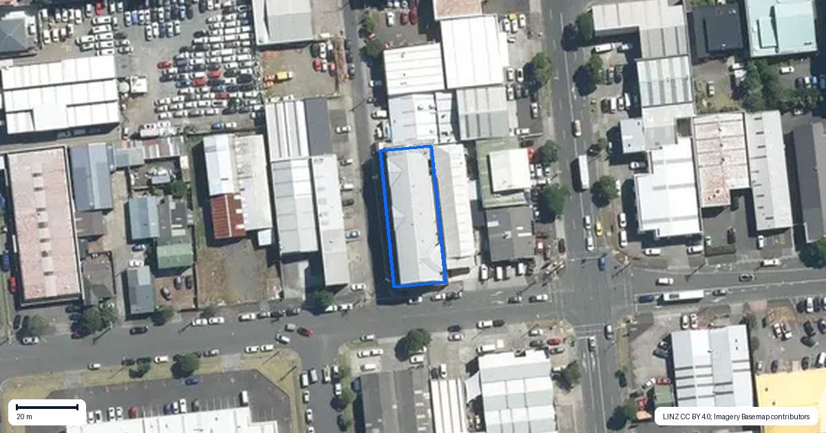 Property context map for 1B/38 Princes Street, Onehunga, Auckland