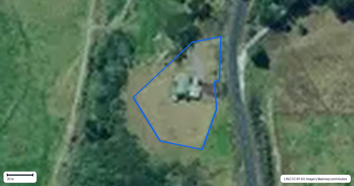 Property context map for 317 Waihue Road, Dargaville