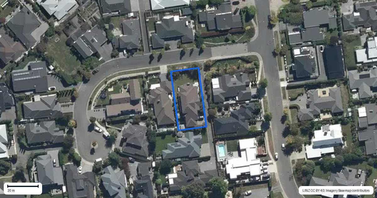 Property context map for 5 Rivers Edge, Northwood, Christchurch