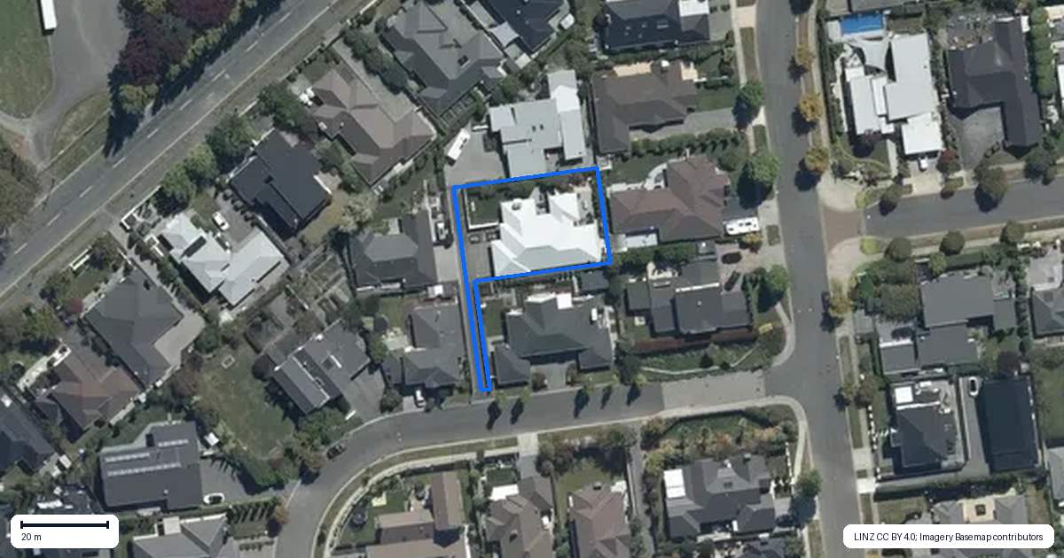 Property context map for 4 Rivers Edge, Northwood, Christchurch
