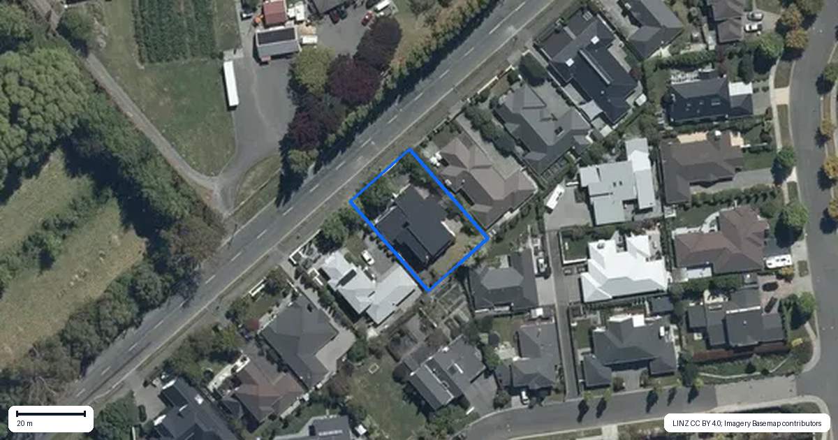Property context map for 140 Hussey Road, Northwood, Christchurch