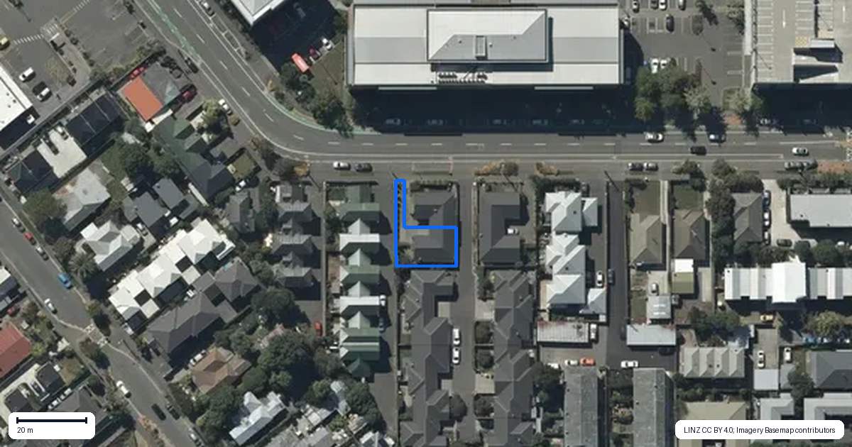Property context map for 28A Harman Street, Addington, Christchurch