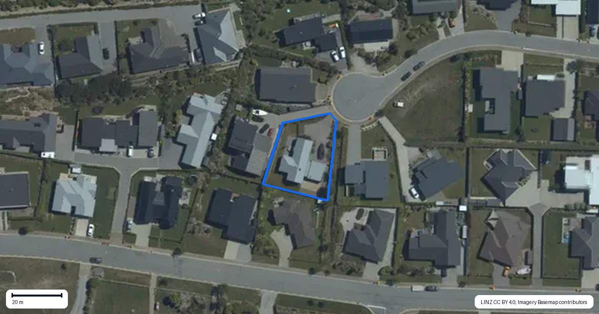 Property context map for 17 Daniels Terrace, Wanaka