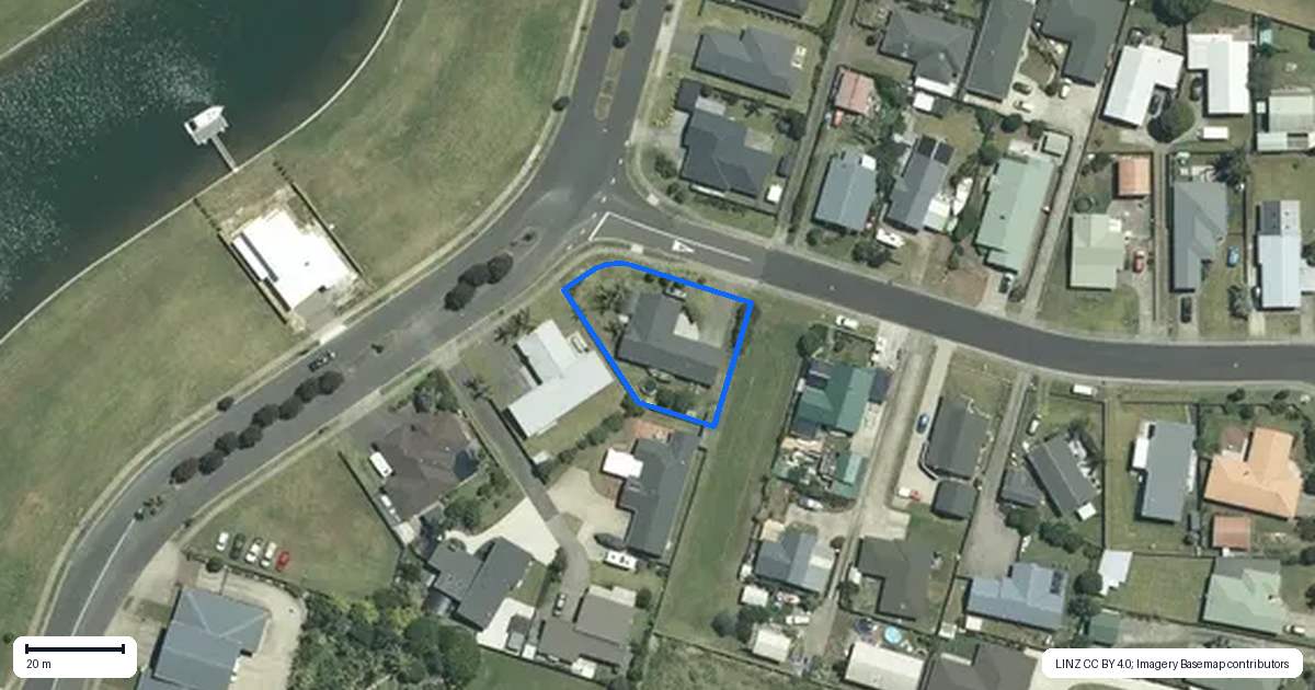 Property context map for 58 Whitby Avenue, Whitianga