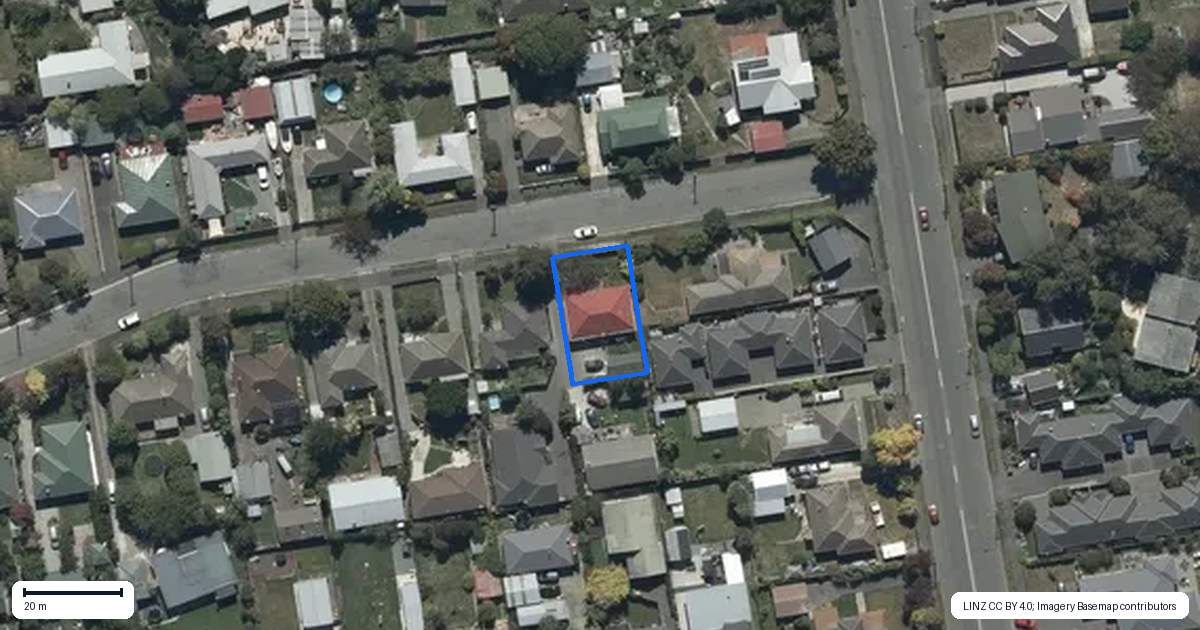 Property context map for 62 Achilles Street, Burwood, Christchurch
