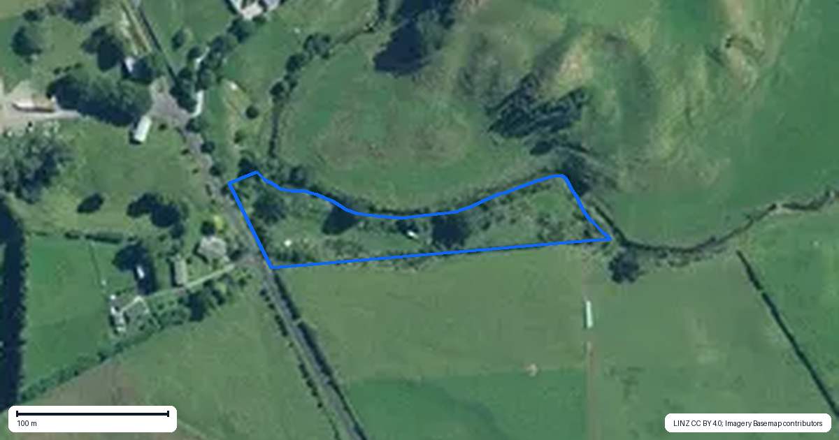Property context map for 112 Willows Road, Waihi