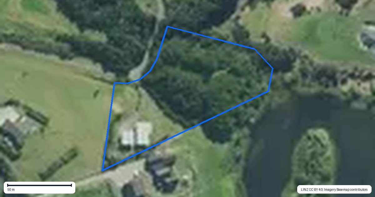 Property context map for 20 Sanctuary Lane, Mangawhai