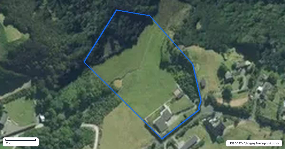 Property context map for 120 Robert Hastie Drive, Mangawhai