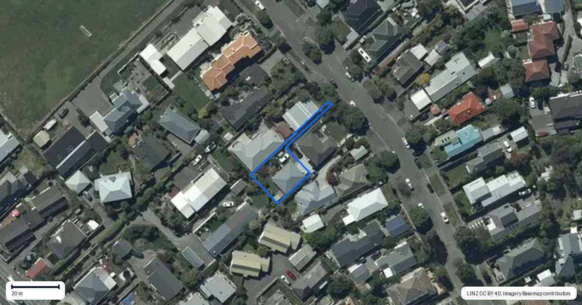Property context map for 45B Celia Street, Redcliffs, Christchurch