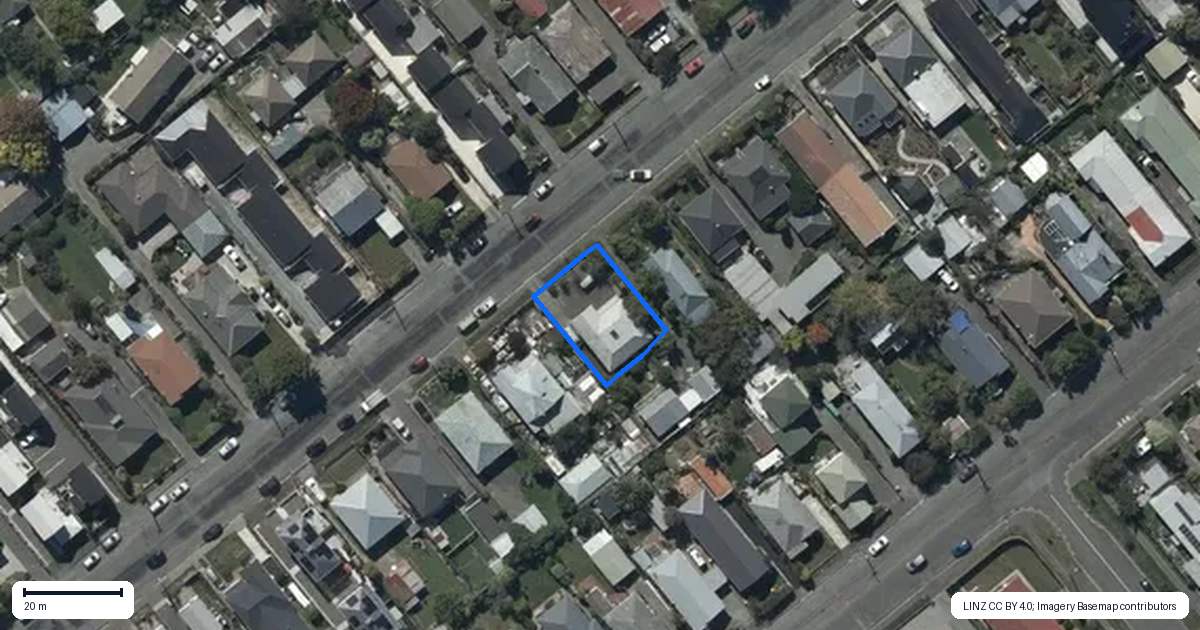 Property context map for 32 Leitch Street, Somerfield, Christchurch