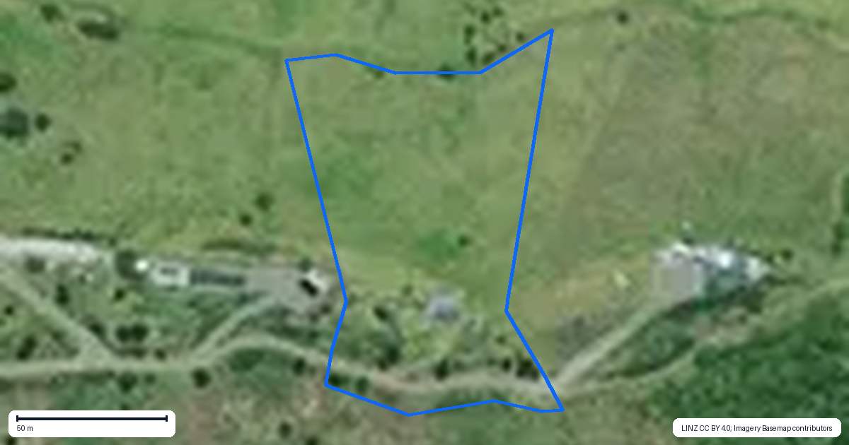 Property context map for 107C Hall Road, Tinopai