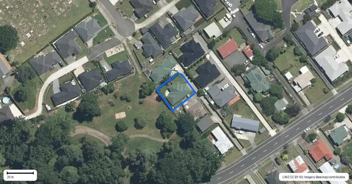 Property context map for 53C Allen Street, Morrinsville