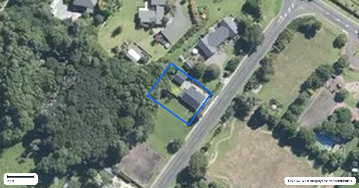 Property context map for 183 Titi Road, Mauku, Pukekohe