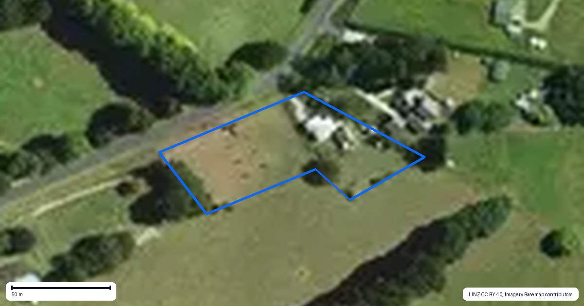 Property context map for 163 Kakepuku Road, Pokuru, Te Awamutu