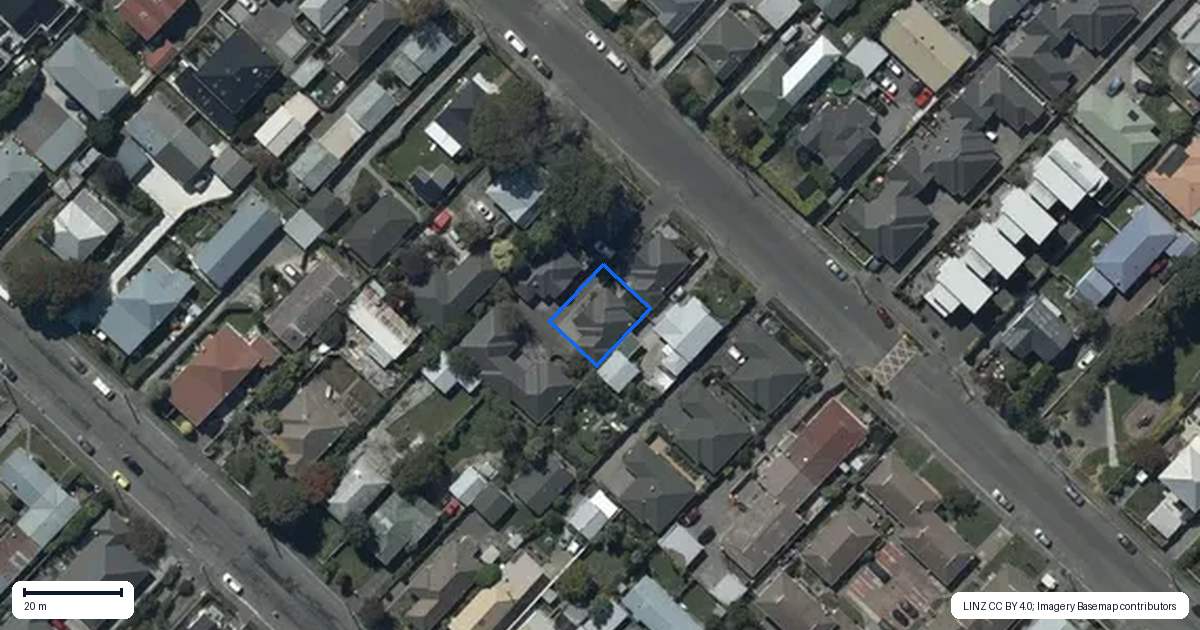 Property context map for 126E King Street, Sydenham, Christchurch