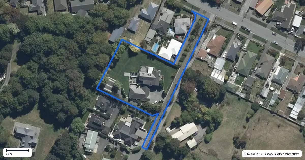 Property context map for 97E Englefield Road, Northwood, Christchurch