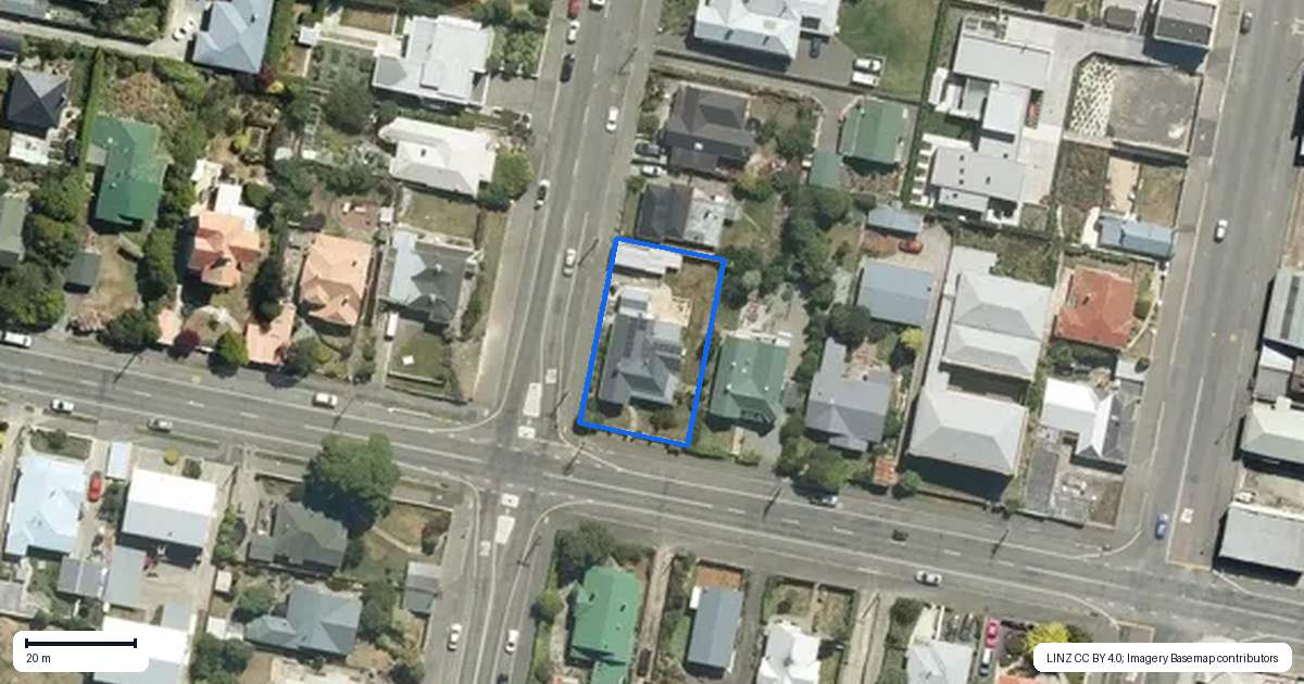 Property context map for 18 Wansbeck Street, South Hill, Oamaru