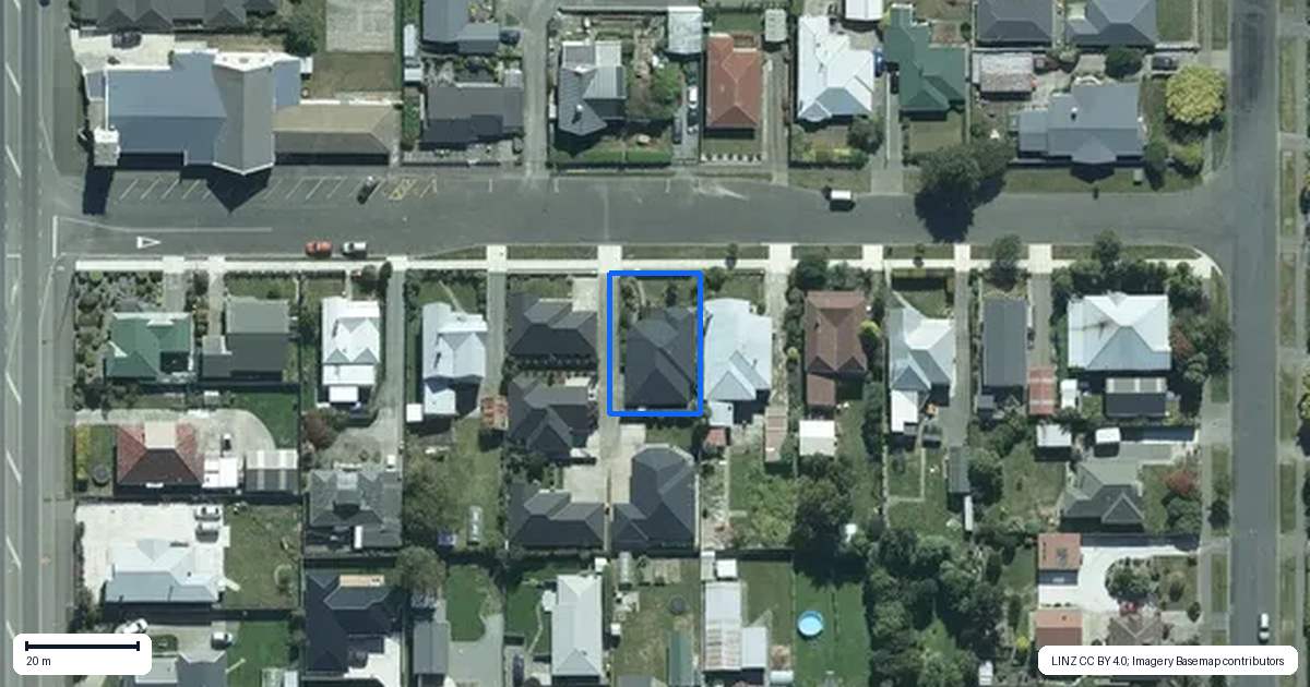 Property context map for 205E Earn Street, Georgetown, Invercargill