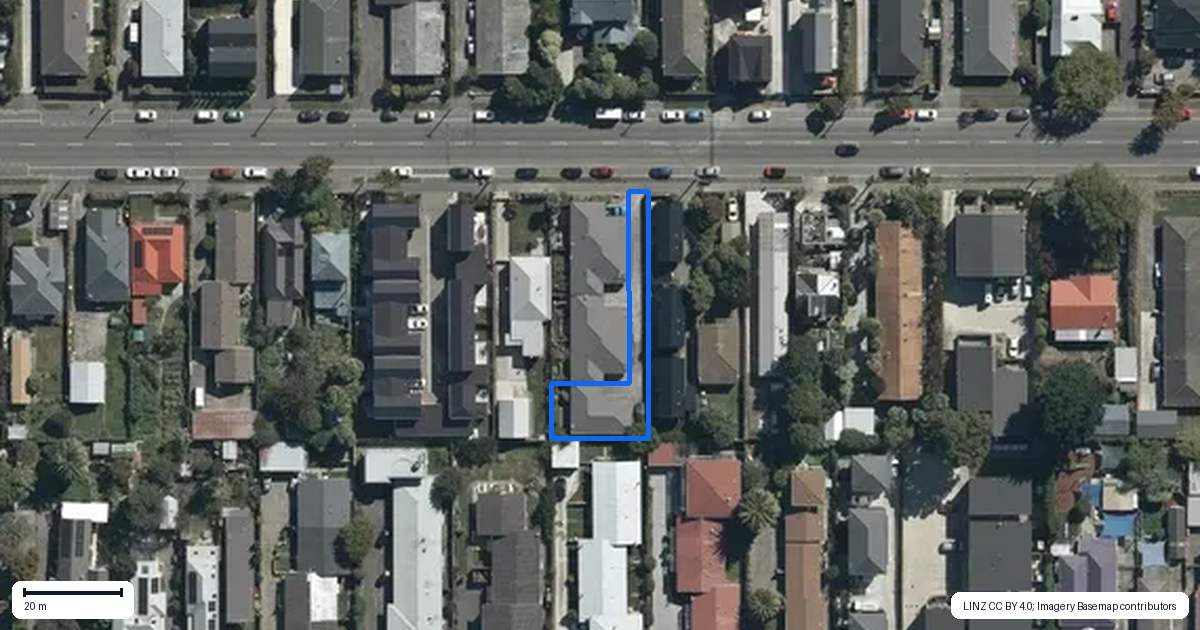 Property context map for 394D Gloucester Street, Linwood, Christchurch