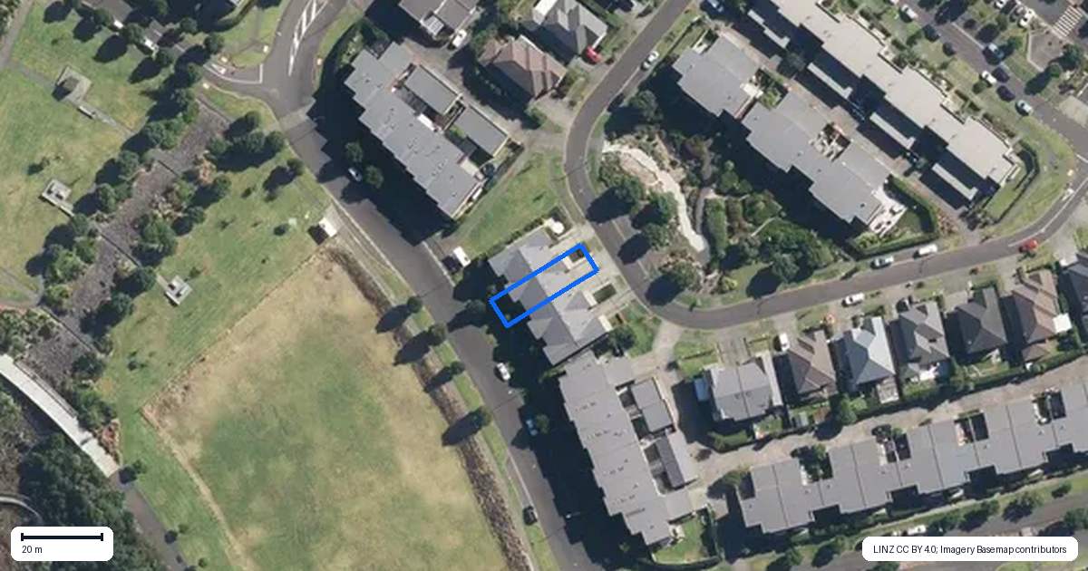 Property context map for 17 Tephra Boulevard, Stonefields, Auckland
