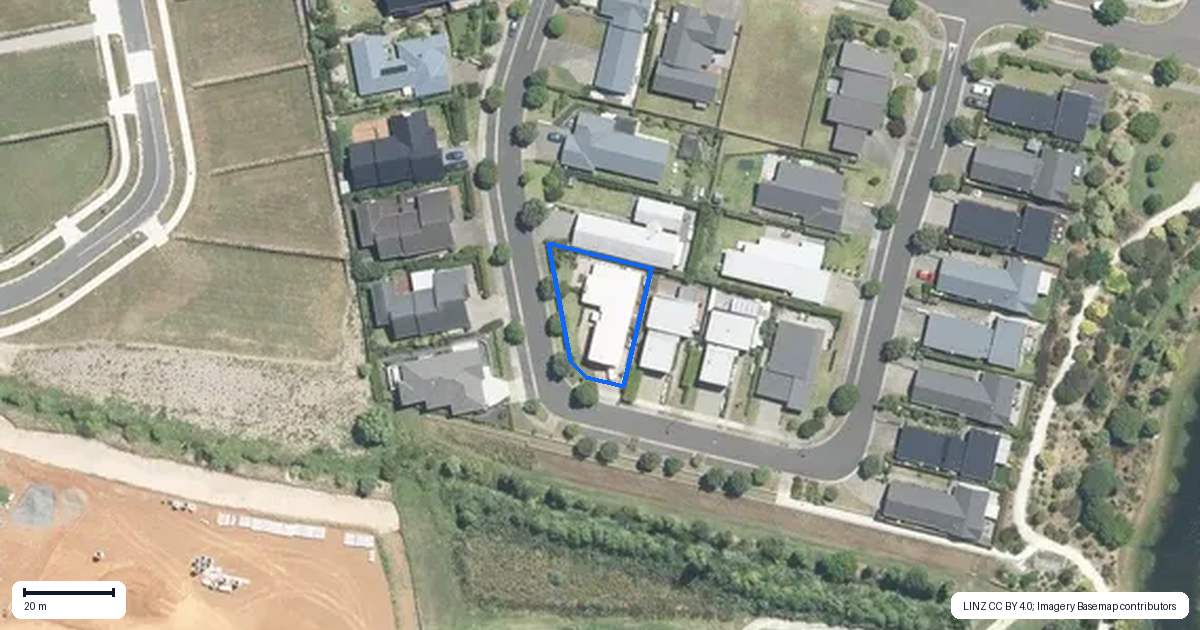 Property context map for 14 Stockyard Crescent, Pukekohe