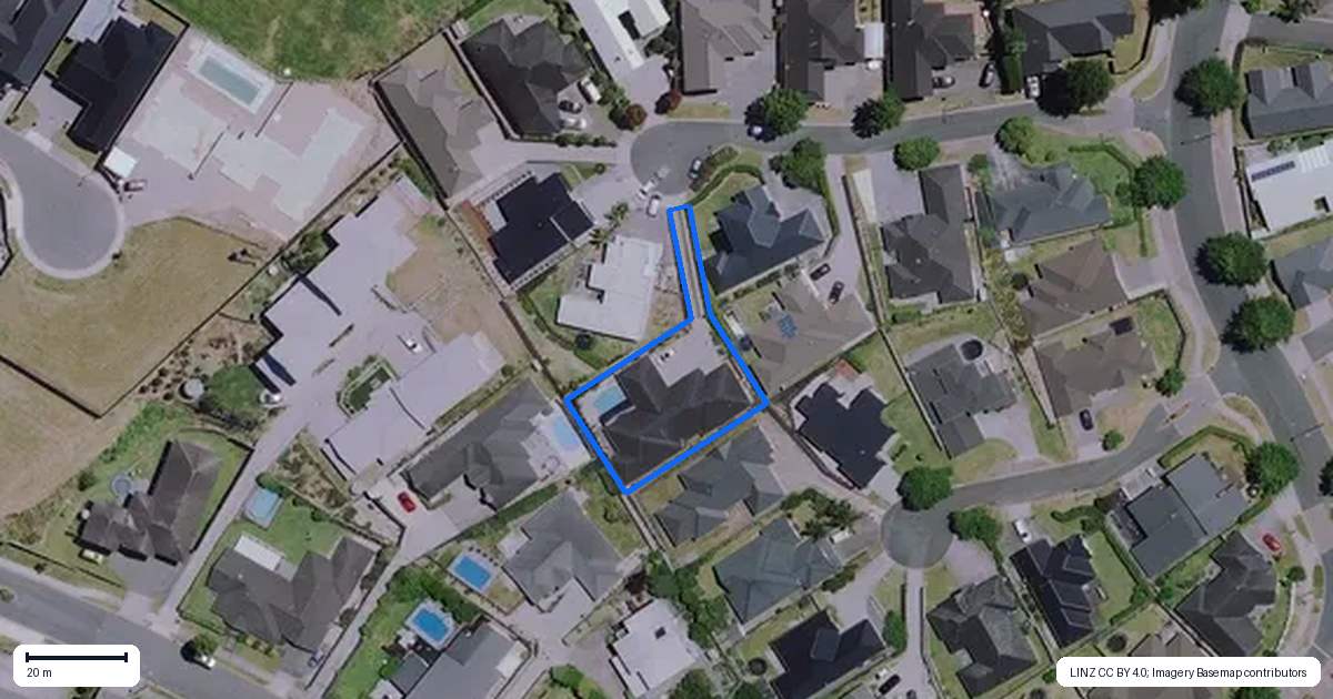 Property context map for 9 Highview Court, Flagstaff, Hamilton