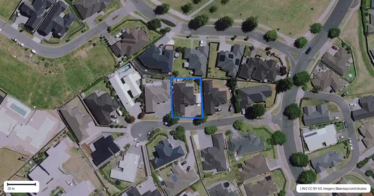 Property context map for 6 Highview Court, Flagstaff, Hamilton