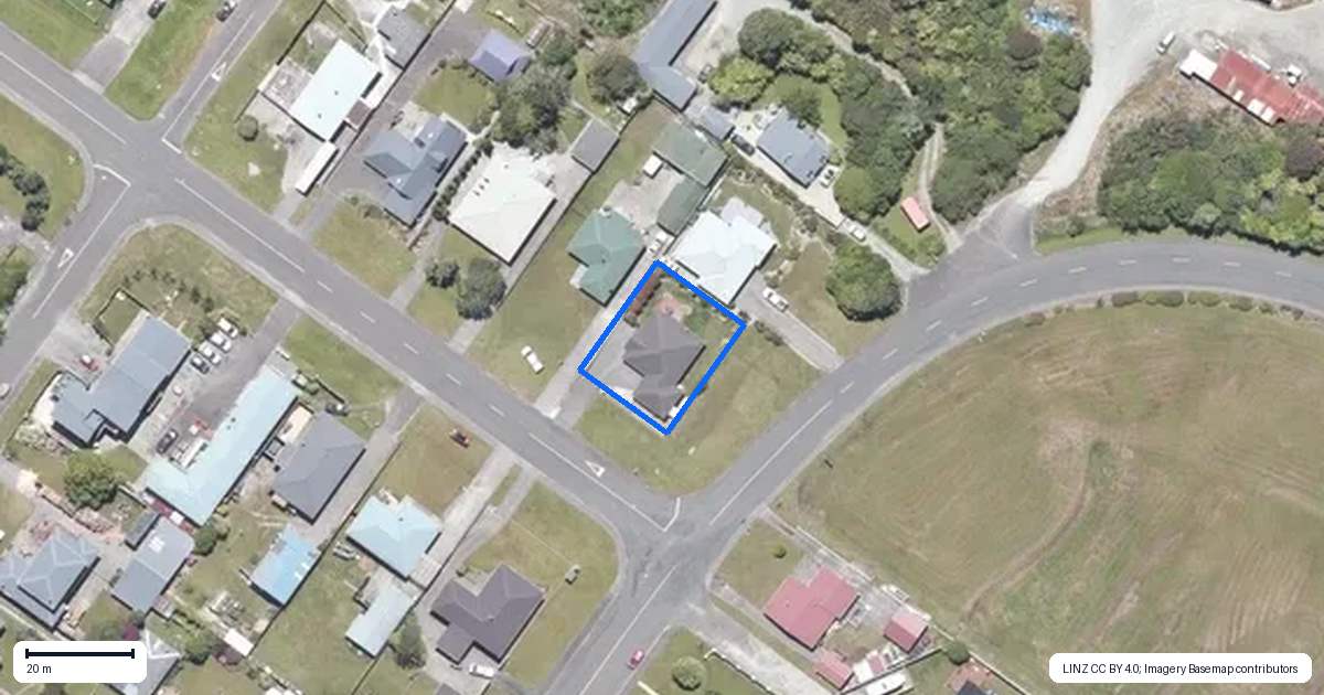 Property context map for 140 Tudor Street, Hokitika