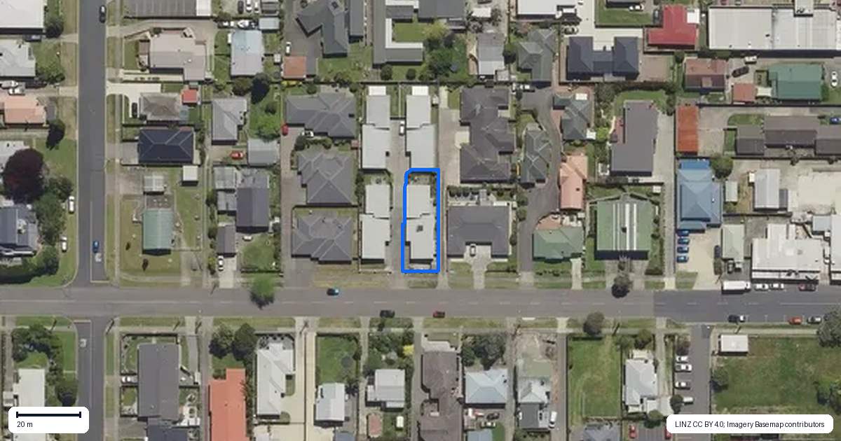 Property context map for 2/18 Victoria Avenue, Whakatane
