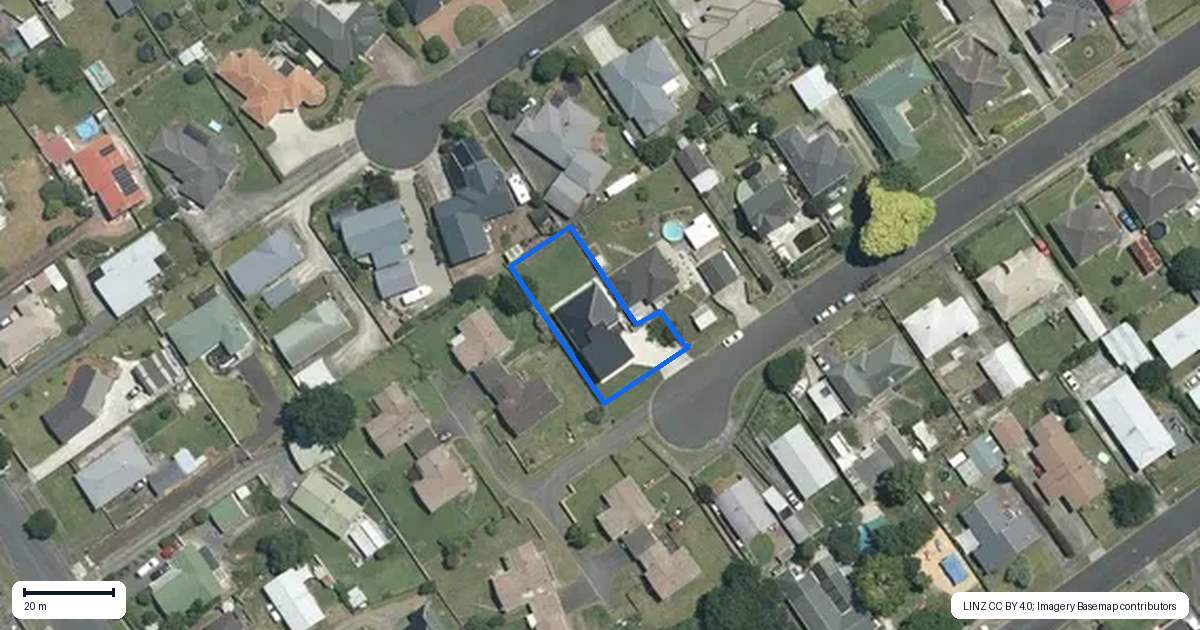 Property context map for 18B Turnbull Crescent, Morrinsville