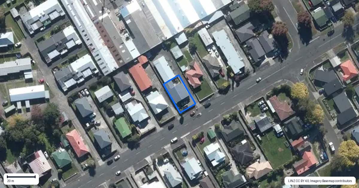 Property context map for 1/135 Ferguson Street, West End, Palmerston North