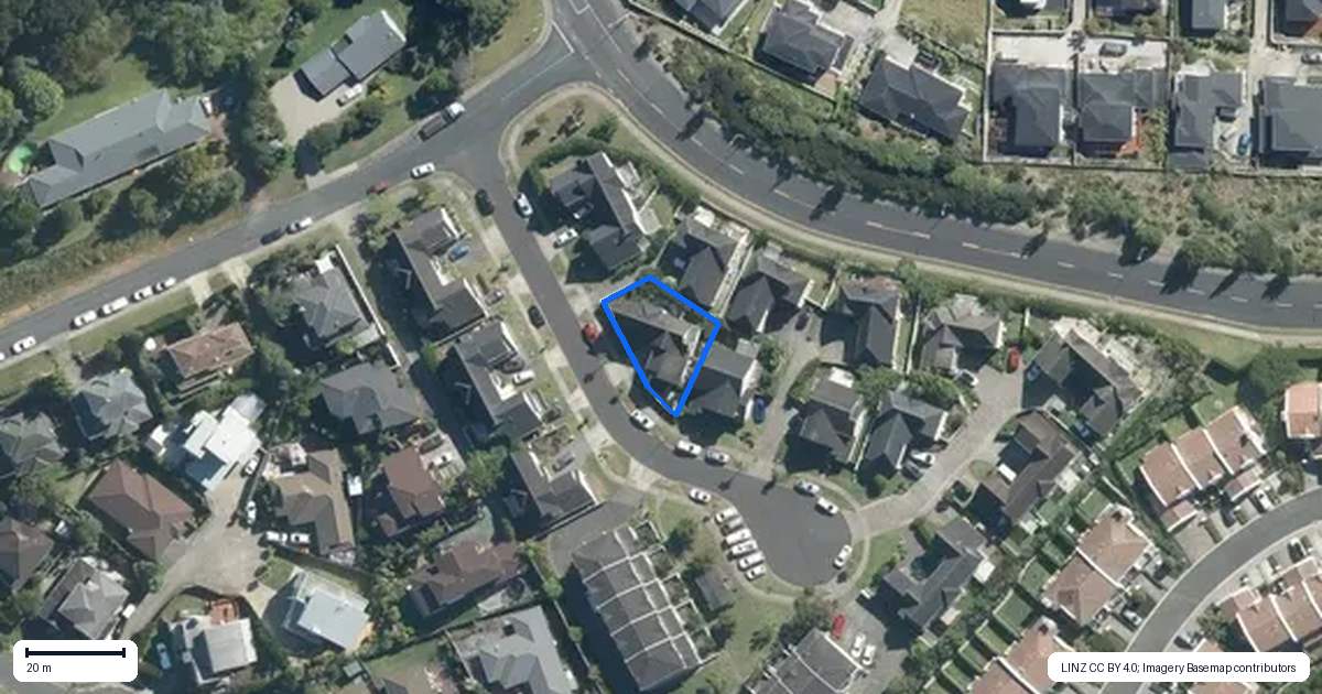 Property context map for 8 Hatfield Place, Albany Heights, Auckland