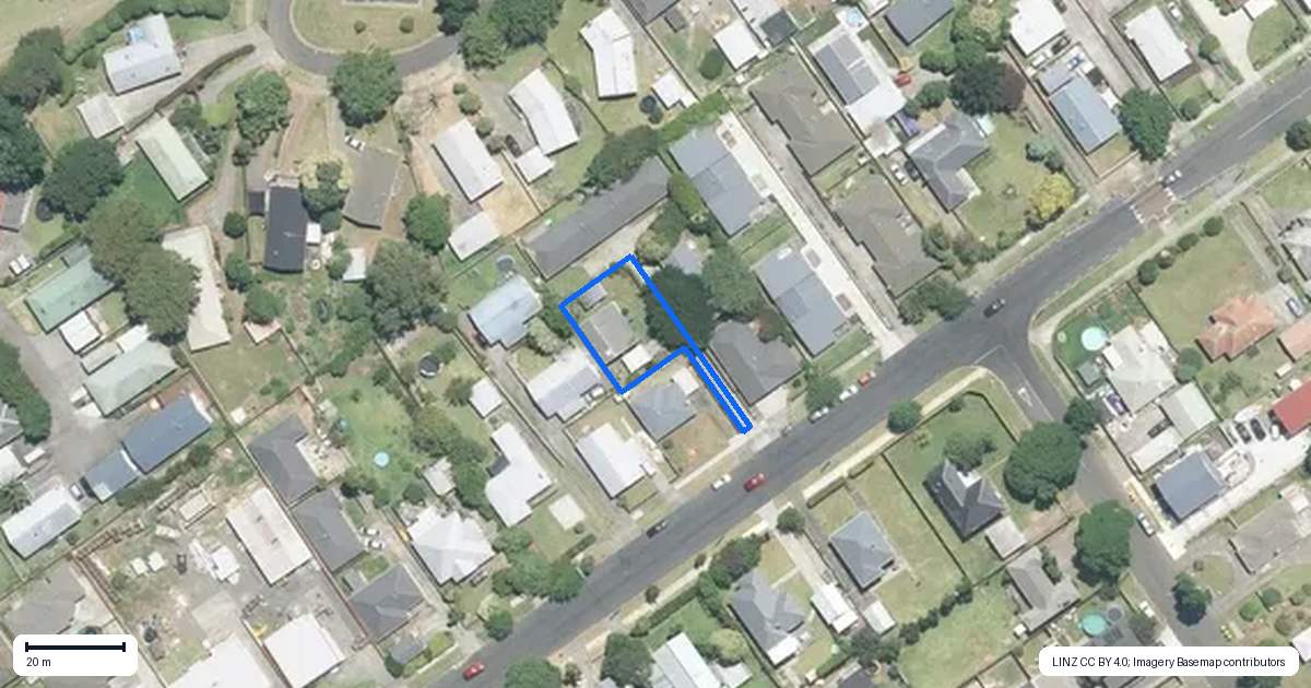 Property context map for 85A Princes Street, Pukekohe