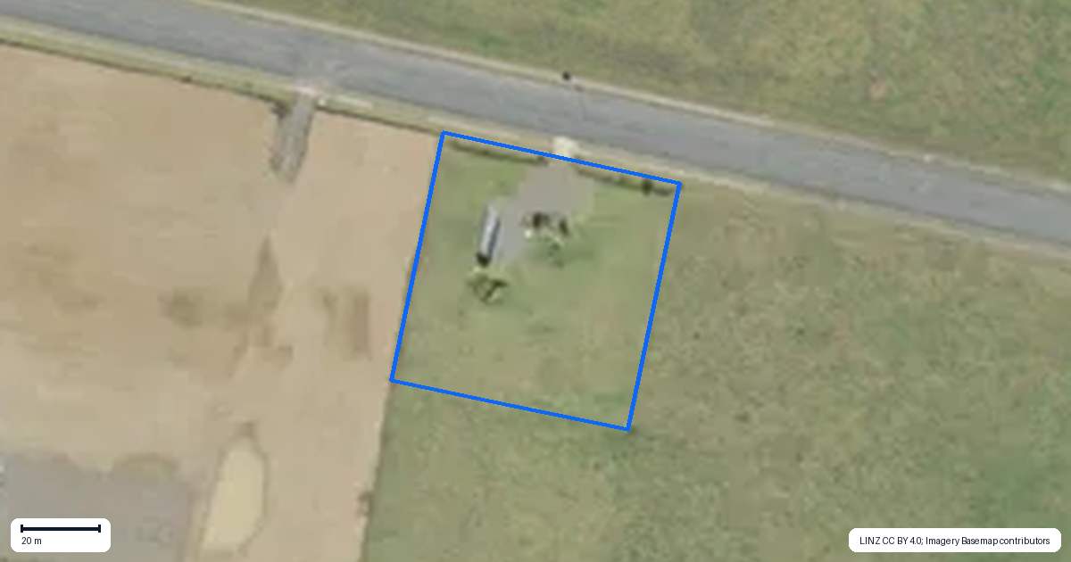 Property context map for 60 Roosevelt Road, Ruakaka