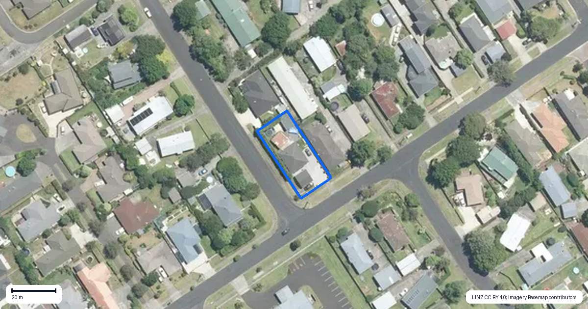 Property context map for 151 Princes Street West, Pukekohe