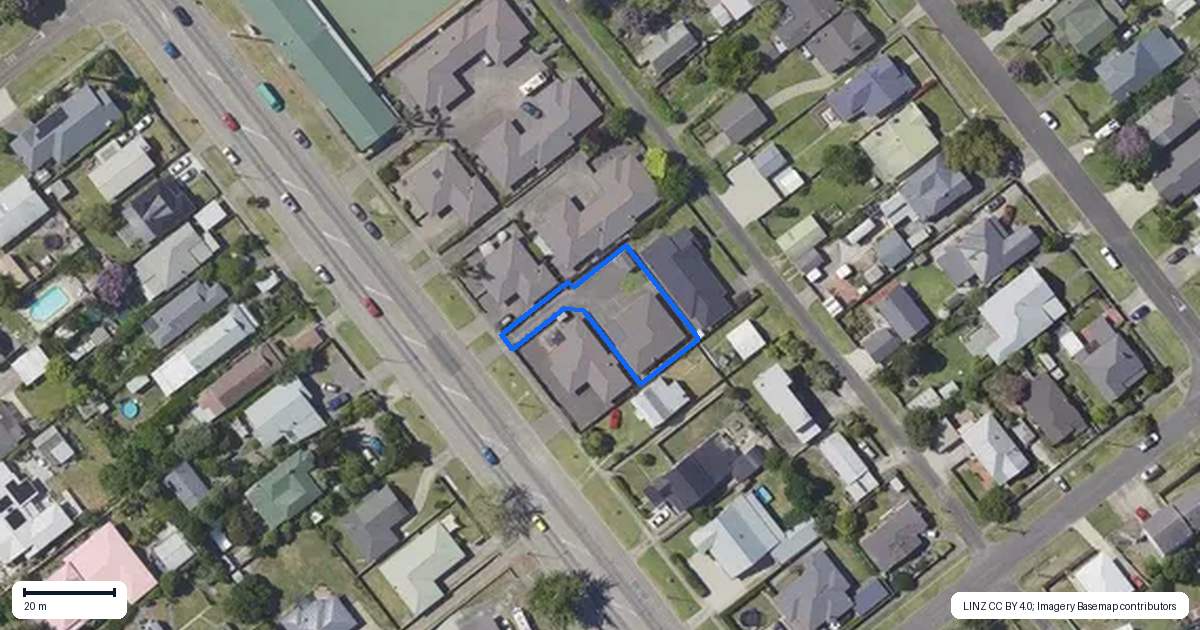Property context map for 105 Ormond Road, Whataupoko, Gisborne