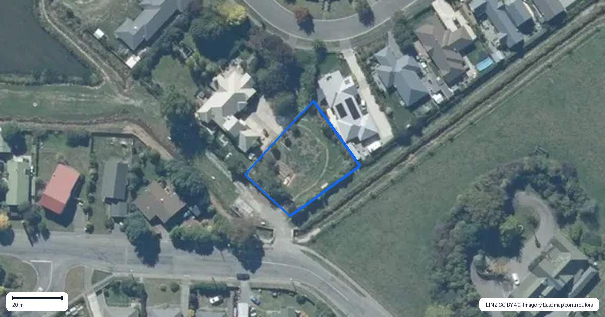 Property context map for 27 Cunningham Street, Leeston