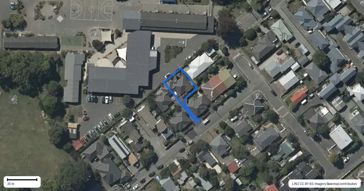Property context map for 8 Willard Street, Spreydon, Christchurch