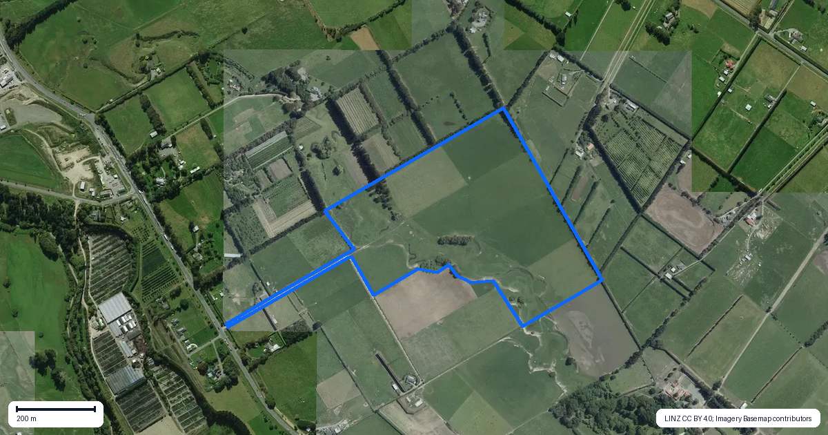 Property context map for 2/43 Ashworths Road, Amberley