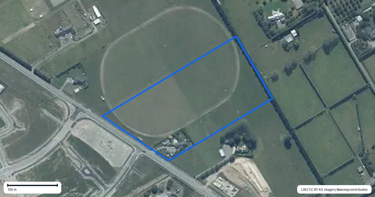 Property context map for 18 Kansas Road, Rolleston