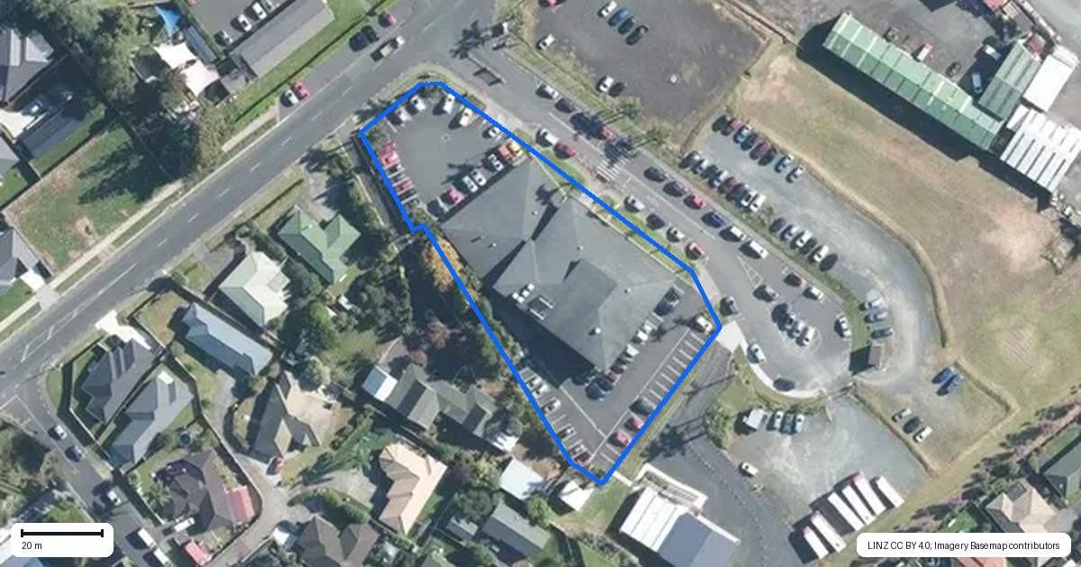 Property context map for 30 Constable Road, Waiuku