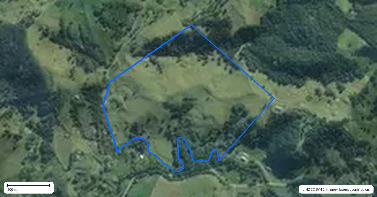 Property context map for 34 Wairere Valley Road, Paparoa
