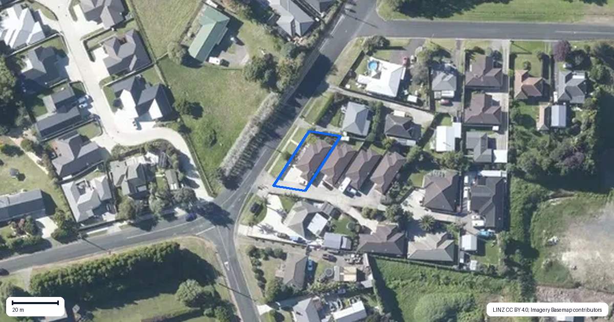 Property context map for 64 Martyn Street, Waiuku