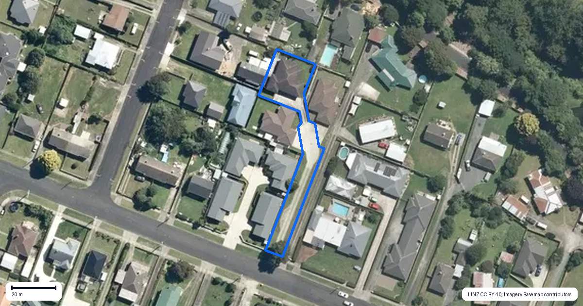Property context map for 250B Mangapiko Street, Te Awamutu