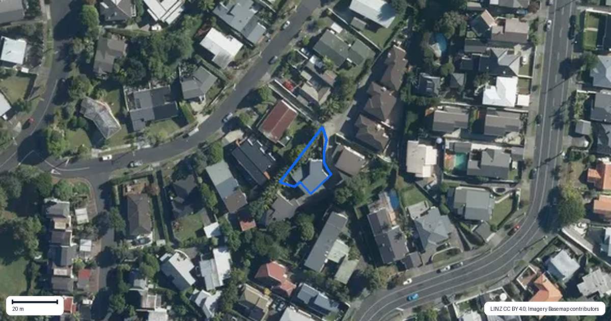 Property context map for 21B Liley Place, Remuera, Auckland